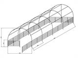 Weidezelt 4x8x3,15m, PVC, Grün