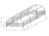 Šator za stoku 4x6x2,4m, PVC, Zelena