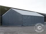 Tenda Galpão Titanium 7x14x2,5x4,2m, Branco/Cinza