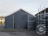 Zelthalle Titanium 7x7x2,5x4,2m, Weiß/Grau