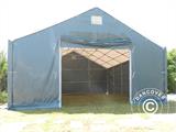 Capannone tenda Titanium 8x9x3x5m, Bianco/Grigio