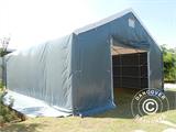 Capannone tenda Titanium 8x9x3x5m, Bianco/Grigio