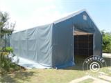 Capannone tenda Titanium 8x9x3x5m, Bianco/Grigio