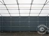 Capannone tenda Titanium 8x9x3x5m, Bianco/Grigio