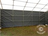 Capannone tenda Titanium 8x9x3x5m, Bianco/Grigio