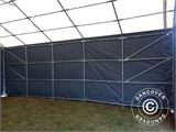 Capannone tenda Titanium 8x9x3x5m, Bianco/Grigio