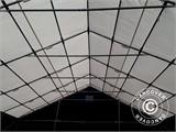 Capannone tenda Titanium 8x9x3x5m, Bianco/Grigio