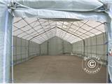 Tente de stockage Titanium 8x16,2x3x5m, Blanc/Gris