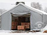 Capannone tenda Titanium 8x16,2x3x5m, Bianco/Grigio