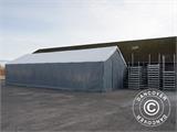 Storage shelter Titanium 8x27x3x5 m, White/Grey