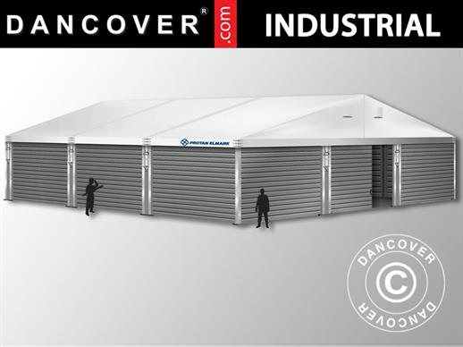 Magazzino Industriale Alu 12x12x5,42m con portone scorrevole, PVC/Metallo, Bianco Magazzino Industriale Alu 12x12x5,42m con portone scorrevole, PVC/Metallo, Bianco