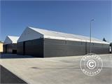 Magazzino Industriale Alu 12x12x5,42m con portone scorrevole, PVC/Metallo, Bianco Magazzino Industriale Alu 12x12x5,42m con portone scorrevole, PVC/Metallo, Bianco