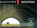 Storage shelter, arched tent 10x15x5.54 m w/sliding gate, PVC, Green Storage shelter, arched tent 10x15x5.54 m w/sliding gate, PVC, Green
