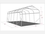 Portable Garage PRO 3.6x6x2.68 m PVC, Grey Portable Garage PRO 3.6x6x2.68 m PVC, Grey