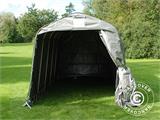 Tenda de armazenamento PRO 2,4x6x2,34m PE, Cinza