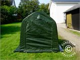 Opslagtent PRO 2x2x2m PE, met grondzeil, Groen/grijs