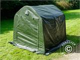 Tenda magazzino PRO 2x2x2m PE, con pavimento, Verde/grigio