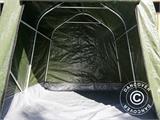 Carpa de almacenamiento PRO 2x2x2m PE, con cubierta de terreno, Verde/gris