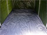 Carpa de almacenamiento PRO 2x3x2m PE, con cubierta de terreno, Verde/Gris Carpa de almacenamiento PRO 2x3x2m PE, con cubierta de terreno, Verde/Gris
