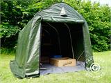 Lagerzelt PRO 2x3x2m PE, mit Bodenplane, Grün/Grau