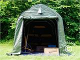 Carpa de almacenamiento PRO 2x3x2m PE, con cubierta de terreno, Verde/Gris Carpa de almacenamiento PRO 2x3x2m PE, con cubierta de terreno, Verde/Gris