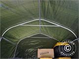 Lagerzelt PRO 2,4x2,4x2m PE, mit Bodenplane, Grün/Grau