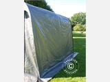 Storage tent PRO 2.4x2.4x2 m PE, with ground cover, Grey