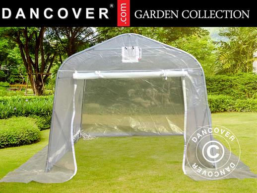 Polytunnel greenhouse, 2.4x2.4x2 m, PE, 5.7 m², Transparent