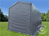 Tenda de armazenagem PRO XL 3,5x8x3,3x3,94m, PVC, Cinza