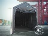 Opslagtent PRO XL 3,5x8x3,3x3,94m, PVC, Grijs