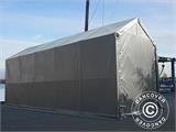 Carpa grande de almacén PRO XL 4x10x3,5x4,59m, PVC, Gris Carpa grande de almacén PRO XL 4x10x3,5x4,59m, PVC, Gris