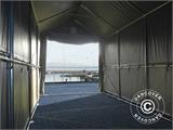 Carpa grande de almacén PRO XL 4x10x3,5x4,59m, PVC, Gris Carpa grande de almacén PRO XL 4x10x3,5x4,59m, PVC, Gris