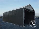 Tente de Stockage PRO XL 4x12x3,5x4,59m, PVC, Gris Tente de Stockage PRO XL 4x12x3,5x4,59m, PVC, Gris