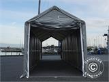 Tente de Stockage PRO XL 4x12x3,5x4,59m, PVC, Gris Tente de Stockage PRO XL 4x12x3,5x4,59m, PVC, Gris
