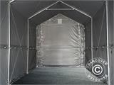 Capannone tenda PRO XL 4x12x3,5x4,59m, PVC, Grigio