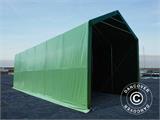 Tenda de armazenagem PRO XL 4x12x3,5x4,59m, PVC, Verde