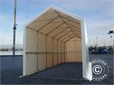 Noliktavas telts PRO XL 4x12x3,5x4,59m, PVC, Balts