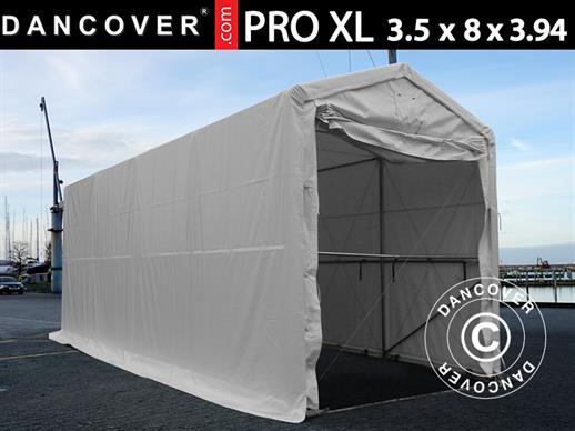 Tenda de armazenagem PRO XL 3,5x8x3,3x3,94m, PVC, Branco