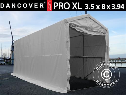 Opslagtent PRO XL 3,5x8x3,3x3,94m, PVC, Wit