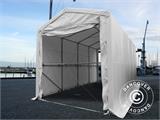 Carpa grande de almacén PRO XL 3,5x8x3,3x3,94m, PVC, Blanco