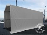 Carpa grande de almacén PRO XL 3,5x8x3,3x3,94m, PVC, Blanco