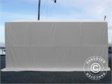 Carpa grande de almacén PRO XL 3,5x8x3,3x3,94m, PVC, Blanco