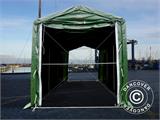 Capannone tenda PRO XL 3,5x8x3,3x3,94m, PVC, Verde