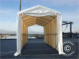 Capannone tenda PRO XL 3,5x10x3,3x3,94m, PVC, Bianco