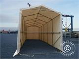 Carpa grande de almacén PRO XL 3,5x10x3,3x3,94m, PVC, Blanco