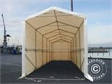 Capannone tenda PRO XL 3,5x10x3,3x3,94m, PVC, Bianco