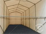 Capannone tenda PRO XL 3,5x10x3,3x3,94m, PVC, Bianco