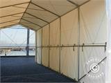 Capannone tenda PRO XL 3,5x10x3,3x3,94m, PVC, Bianco