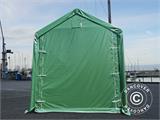 Storage shelter PRO XL 4x10x3.5x4.59 m, PVC, Green