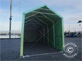 Capannone tenda PRO XL 4x10x3,5x4,59m, PVC, Verde